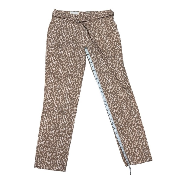 Anthropologie The Wanderer Leopard/ Animal Print Utility Pants with Belt Size 27 - Picture 8 of 11